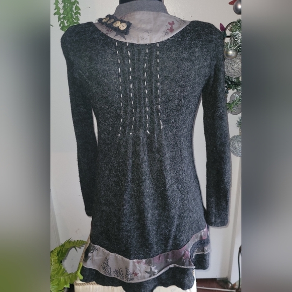 Terra Nostra Femme Dark Grey Cardigan S - Picture 6 of 7